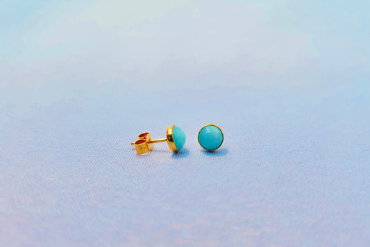 VIRGO Amazonite Earrings in 22ct Gold Vermeil