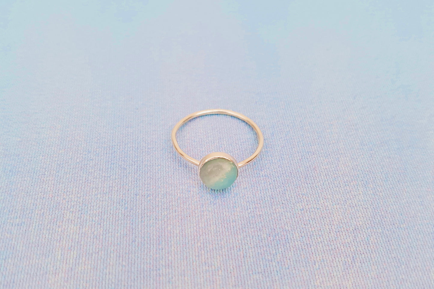 VIRGO Amazonite Ring in Sterling Silver