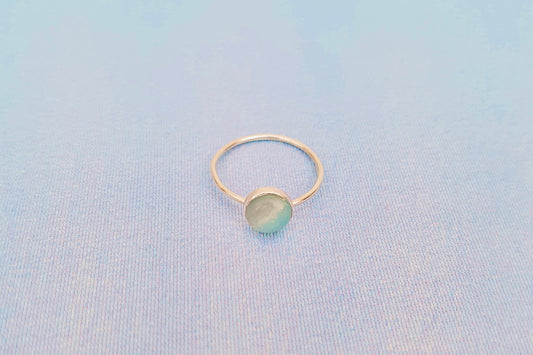 VIRGO Amazonite Ring in Sterling Silver