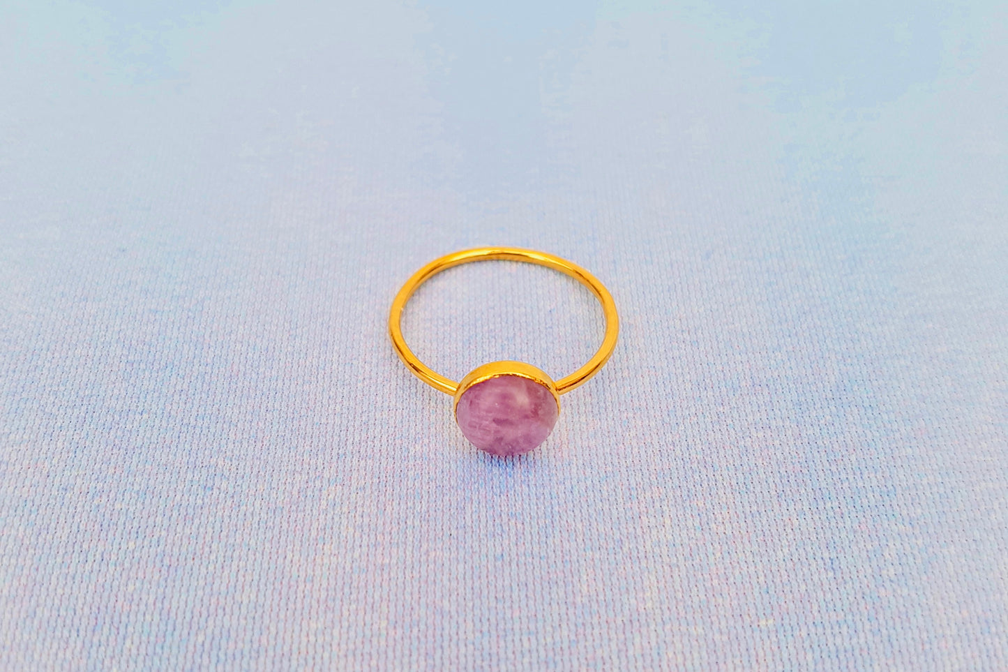 AQUARIUS Lavender Amethyst Ring in 22ct Gold Vermeil