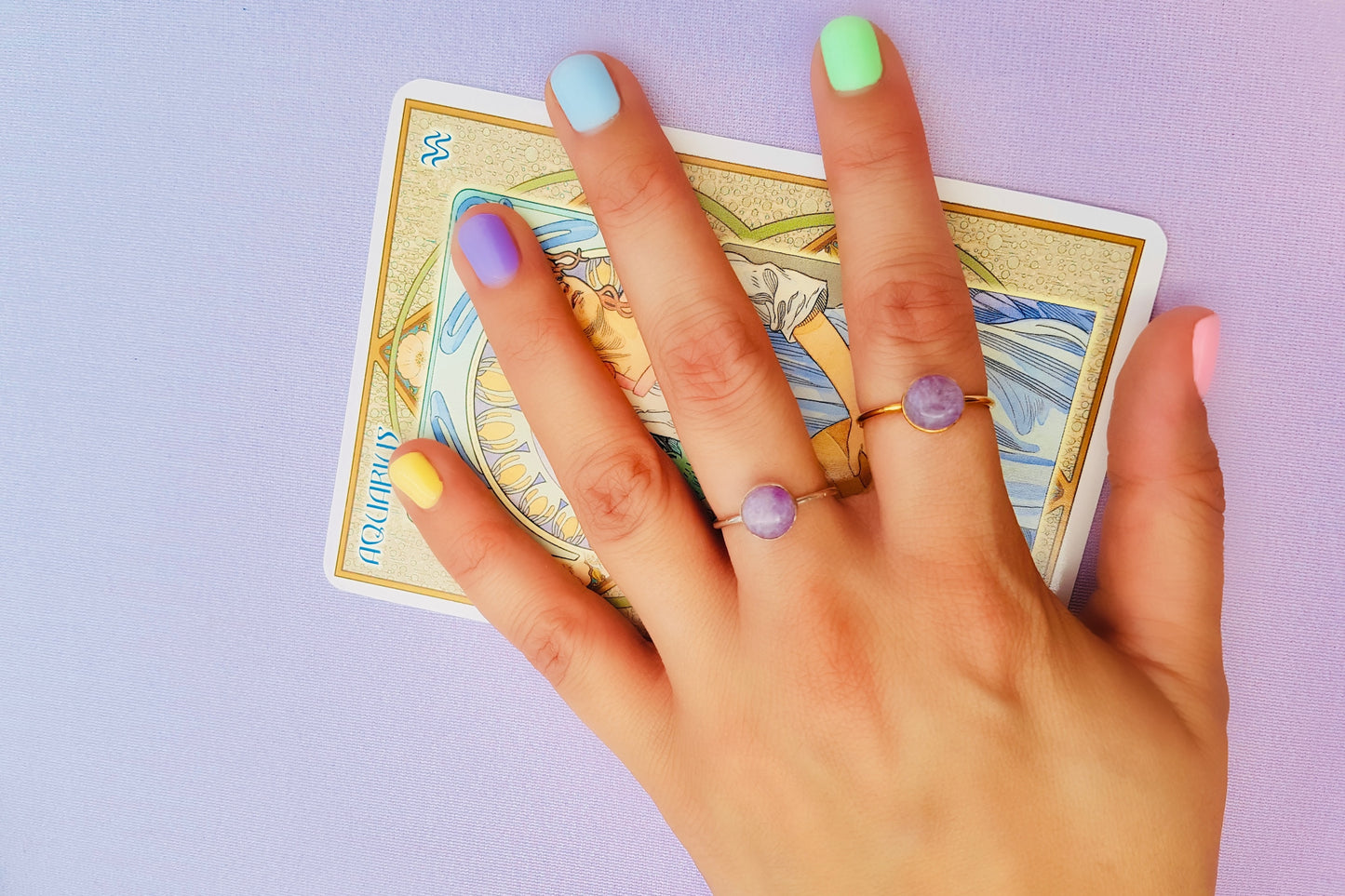 AQUARIUS Lavender Amethyst Ring in Sterling Silver