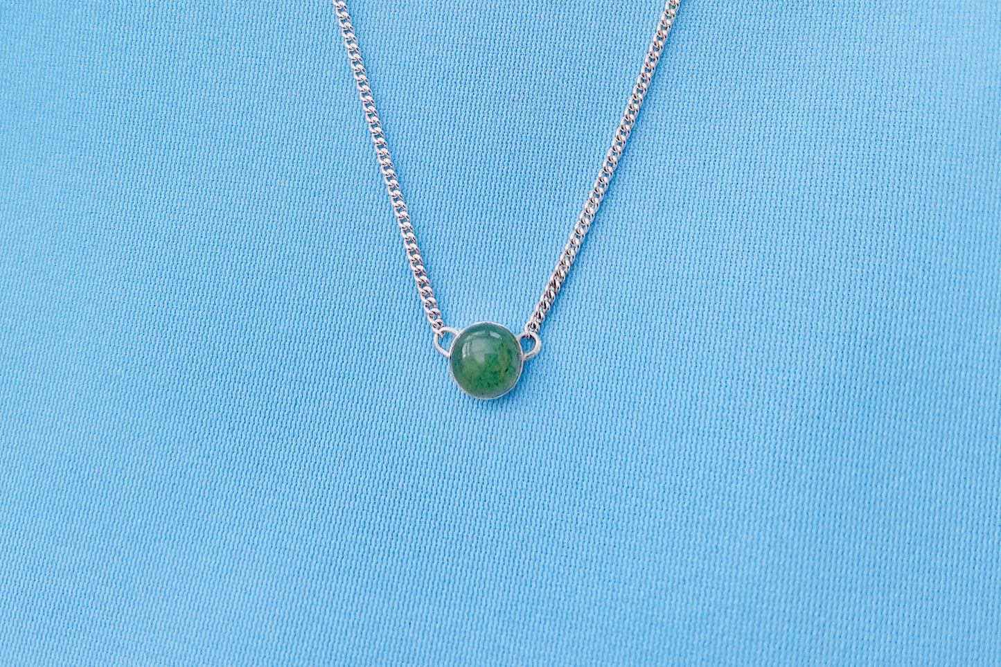 ARIES Aventurine Necklace in Sterling Silver