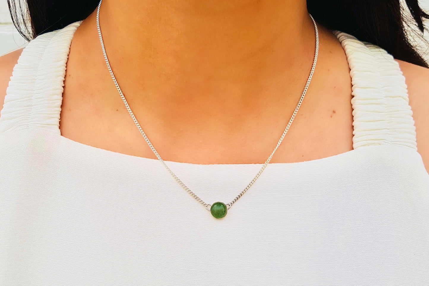 ARIES Aventurine Necklace in Sterling Silver