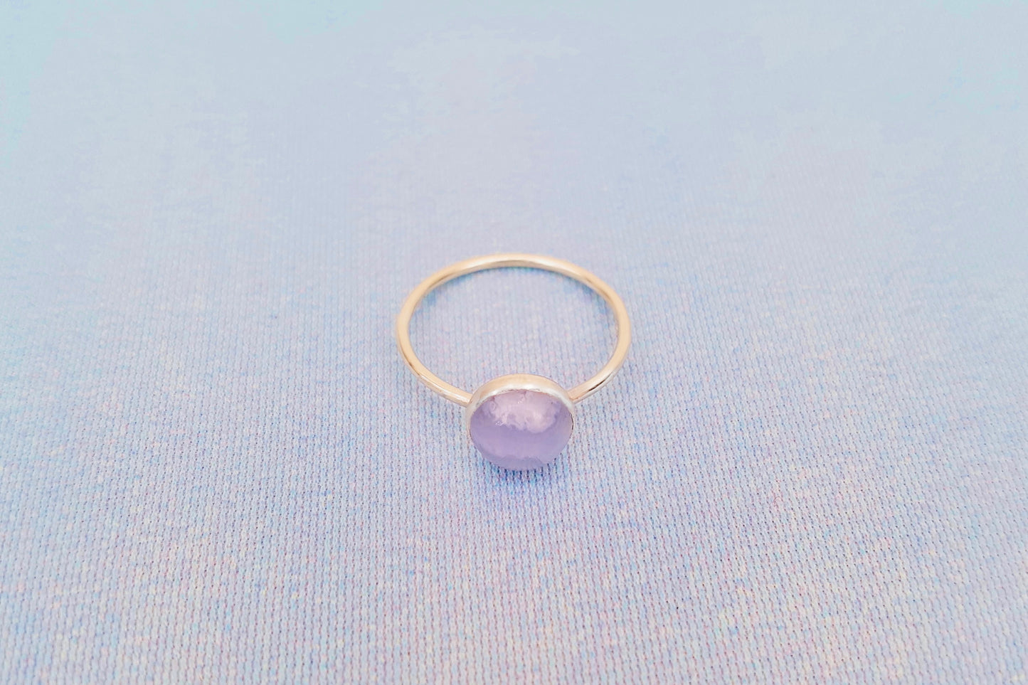 PISCES Blue Lace Agate Ring in Sterling Silver