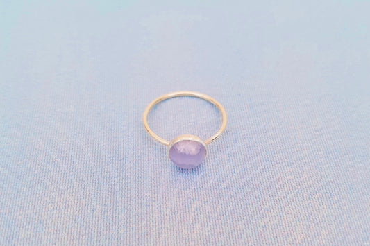 PISCES Blue Lace Agate Ring in Sterling Silver