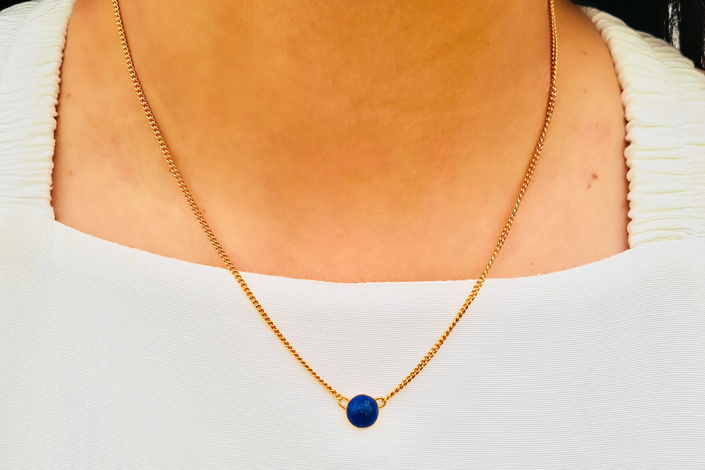 SAGITTARIUS Lapis Lazuli Necklace in 22ct Gold Vermeil