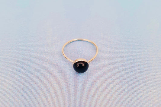 LEO Onyx Ring in Sterling Silver