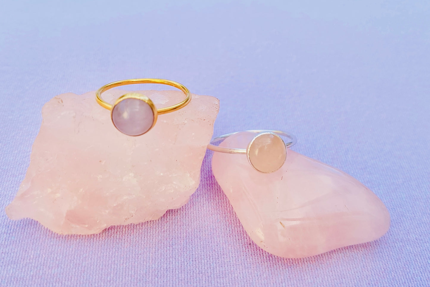 TAURUS Rose Quartz Ring in Sterling Silver