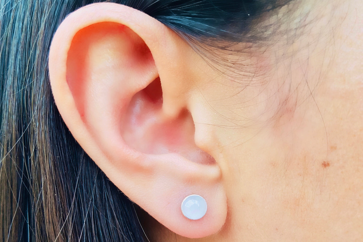 TAURUS Rose Quartz Earrings in Sterling Silver