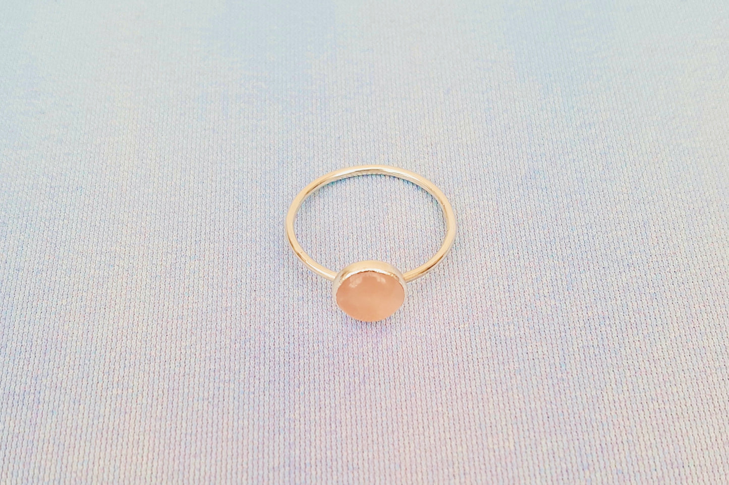 TAURUS Rose Quartz Ring in Sterling Silver